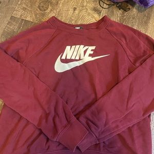 Nike, Maroon, Cropped Crew Neck, Women’s Medium, Wore once or twice